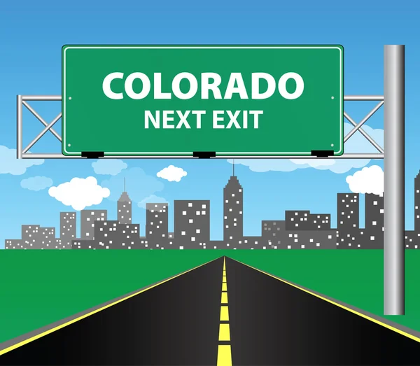 Siguiente salida - Colorado — Vector de stock