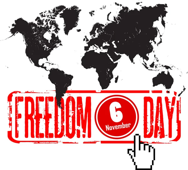 Hari kebebasan dunia - Stok Vektor