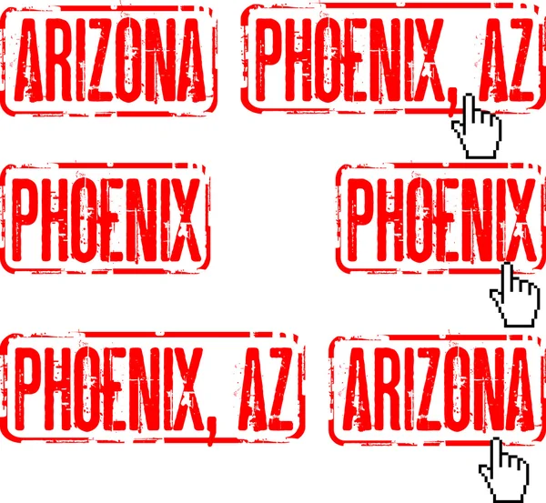 Phoenix, arizona — Stockový vektor