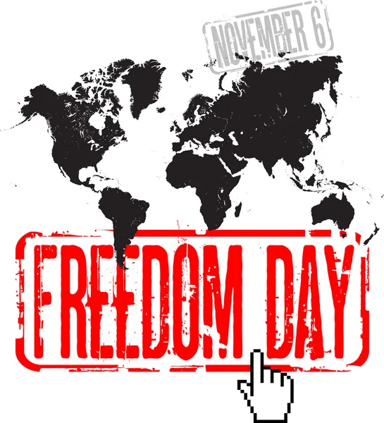 Hari kebebasan dunia - Stok Vektor