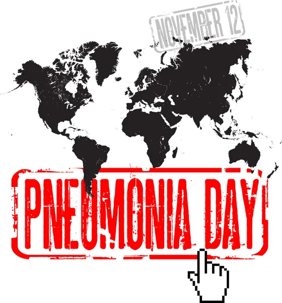 World pneumonia day — Stock Vector