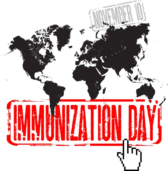 Hari imunisasi - Stok Vektor