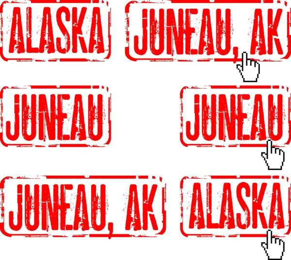 Aljaška, juneau — Stockový vektor