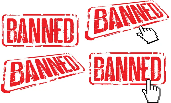 Banned — Stock Vector