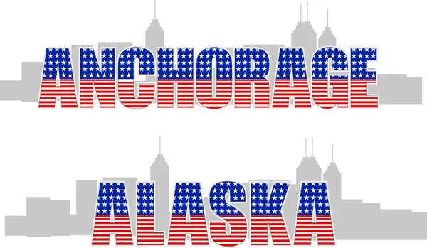 Anchorage, Alaska — Image vectorielle