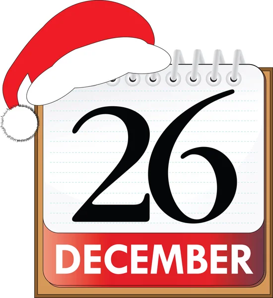 Vánoční datum — Stockový vektor