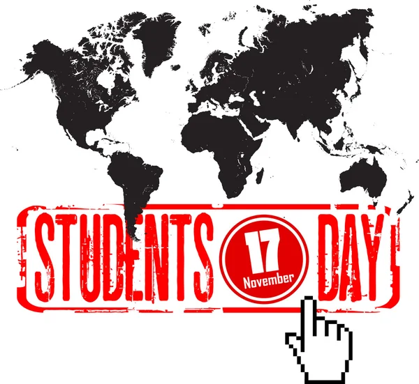 जागतिक विद्यार्थी दिन — स्टॉक व्हेक्टर