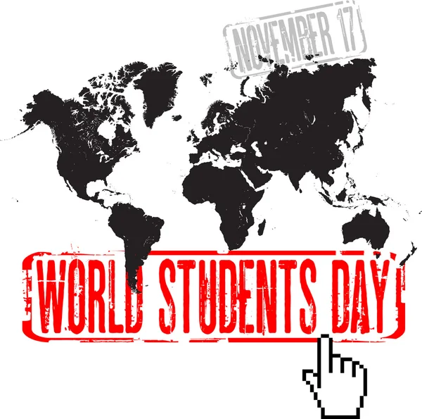 世界学生日 — ストックベクタ