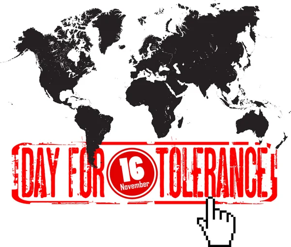 Giorno per tolleranza — Vettoriale Stock