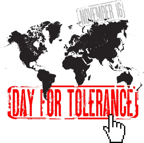 Day for tolerance — Stock Vector