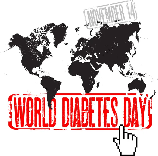 Światowego dnia cukrzycy — Wektor stockowy