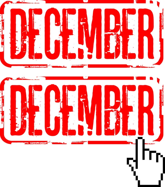 December — Stock Vector