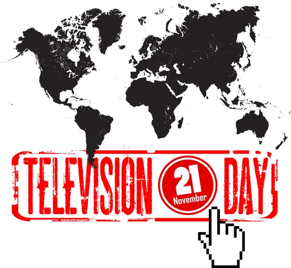 Hari televisi dunia - Stok Vektor