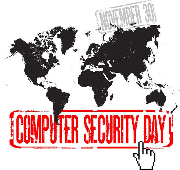 Computer security day — Stock Vector