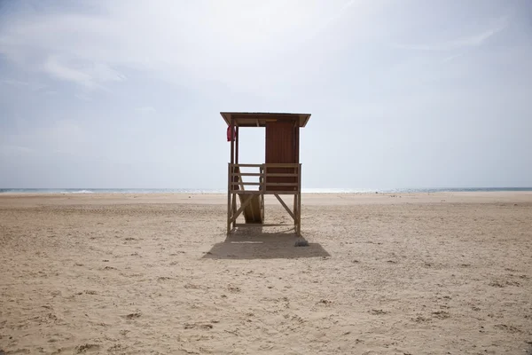 Вежа Beachguard в Ланцес — стокове фото