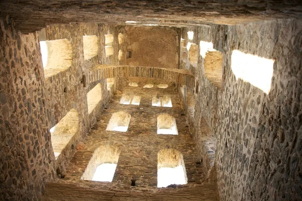 Внутри колокольни Святого Пера Родоса — стоковое фото