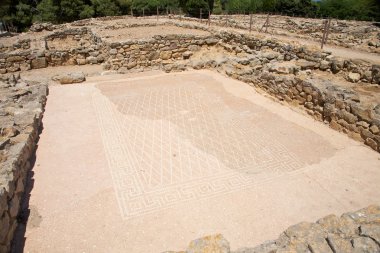 Greek mosaic floor clipart
