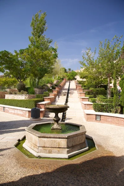 阿尔梅里亚城堡的喷泉 — 图库照片
