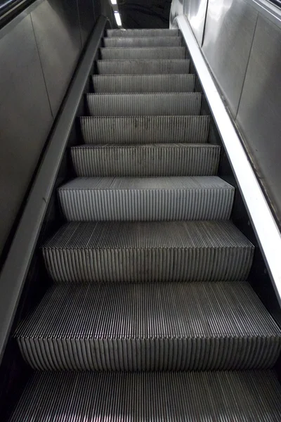 Grey metal stairs — Stock Photo, Image