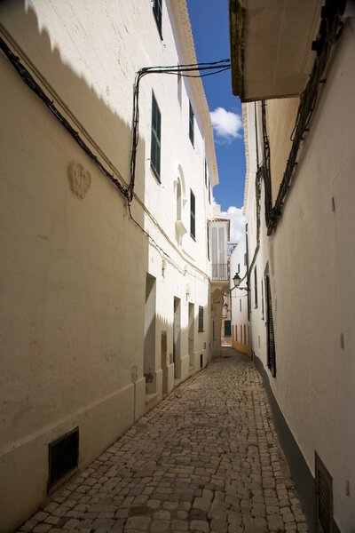 Ciutadella city at Menorca island in Spain