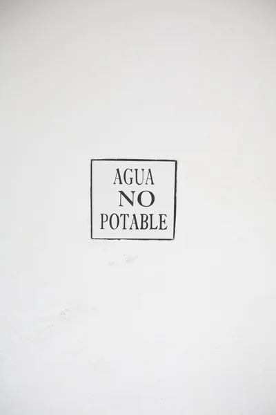 Pas d'eau potable — Photo