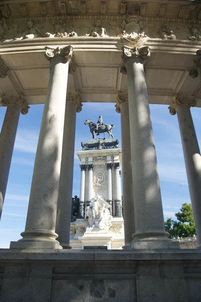Madrid'da binicilik Anıtı — Stok fotoğraf