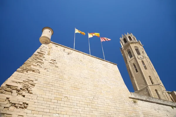 Caja de centinela en la catedral de Lleida — Foto de Stock
