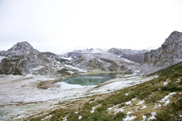Vallée d'hiver dans les Asturies — Photo