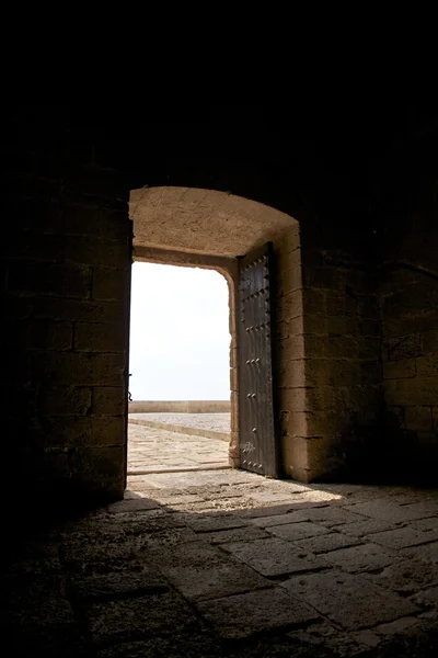 Drzwi wewnątrz — Zdjęcie stockowe