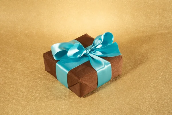 棕色纹理的礼品盒 — 图库照片