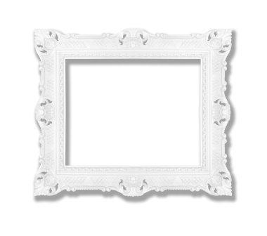 Silver ornate frame clipart