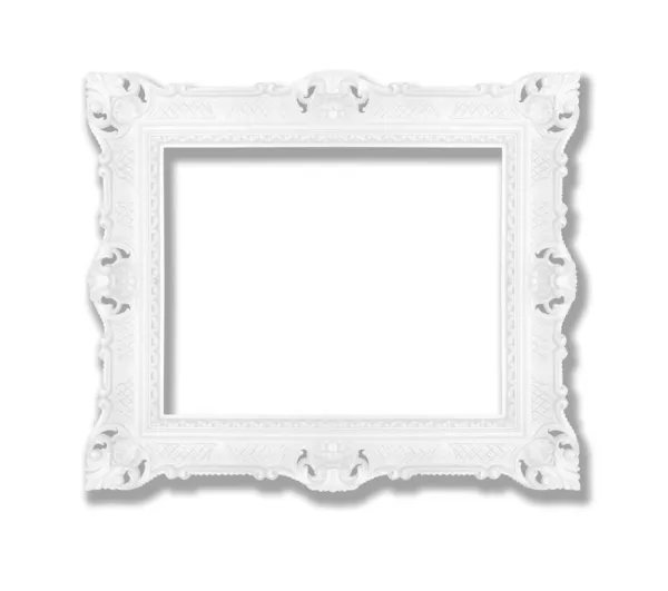 Украшенная серебром рамка — стоковое фото