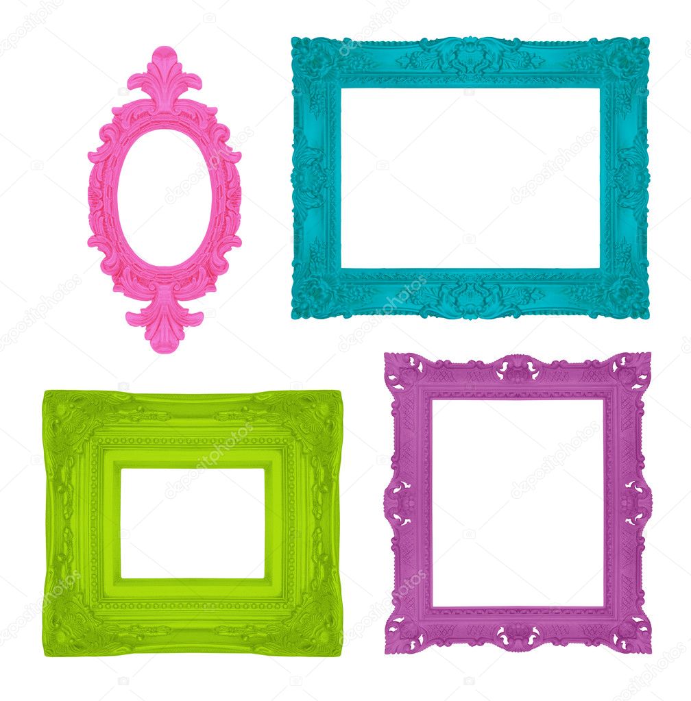 colorful picture frames for the wall