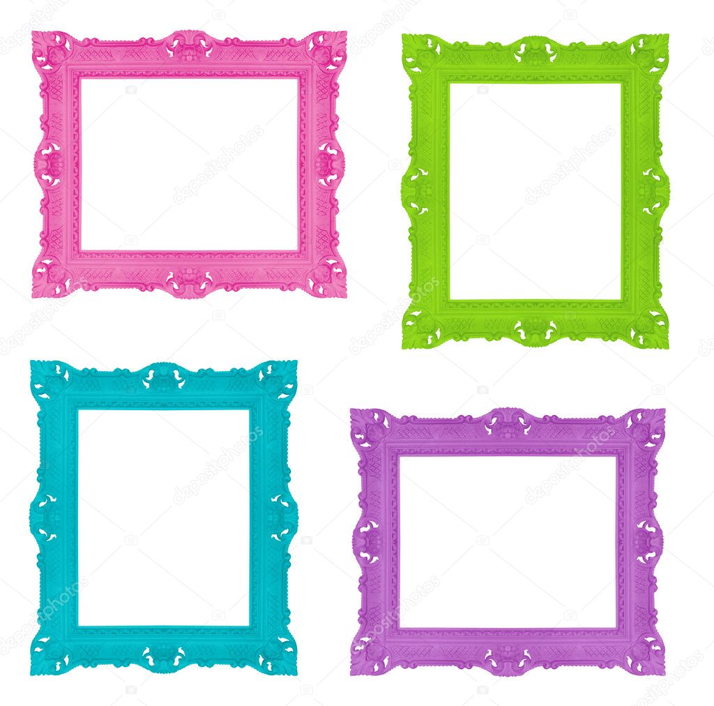 colorful collage picture frames