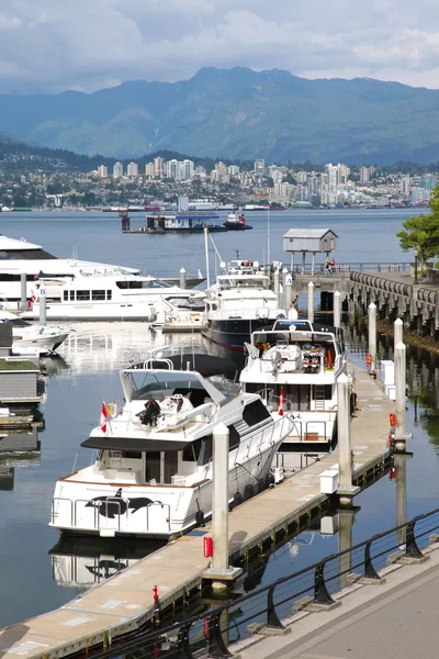 Vancouver bc Waterfront & Marina Kanada. — Stockfoto