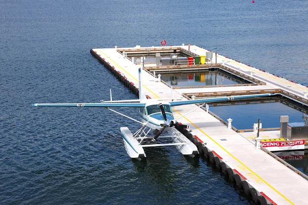 Wasserflugzeug geparkt in vancouver bc, Kanada. — Stockfoto