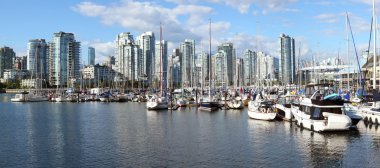 false creek marina Panoraması & vancouver bc manzarası, Kanada.