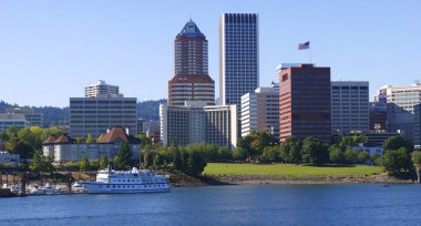 Şehir Portland Oregon panorama.