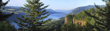 The Columbia River Gorge & Vista house, panorama. clipart