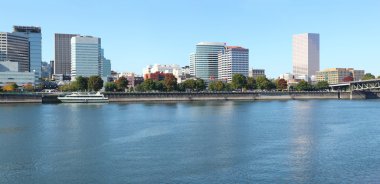 Portland Oregon manzarası panorama.