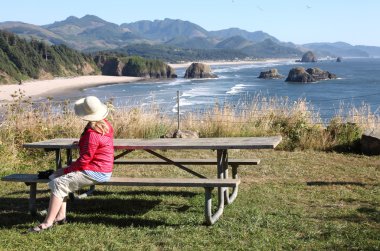 Visiting Ecola state park, Oregon coast. clipart