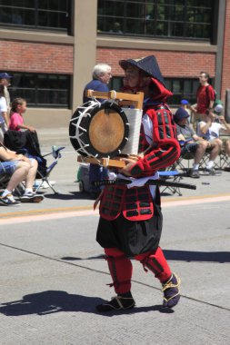 Portland - Haziran 12: Gül Festivali yıllık geçit aracılığıyla şehir merkezine 12 Haziran 2