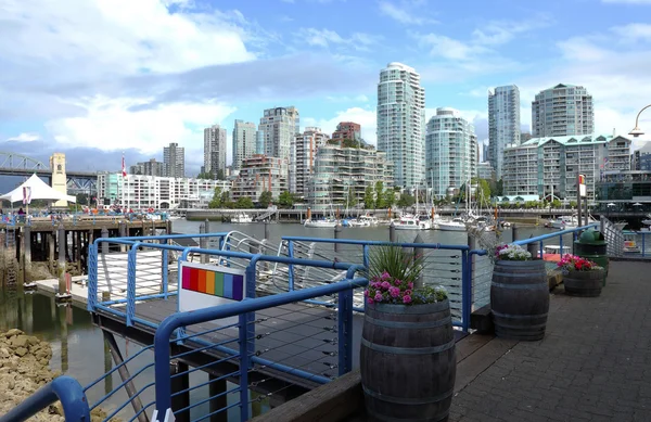 Ferries terminal in Granville island Vancouver BC. — Stock Photo, Image