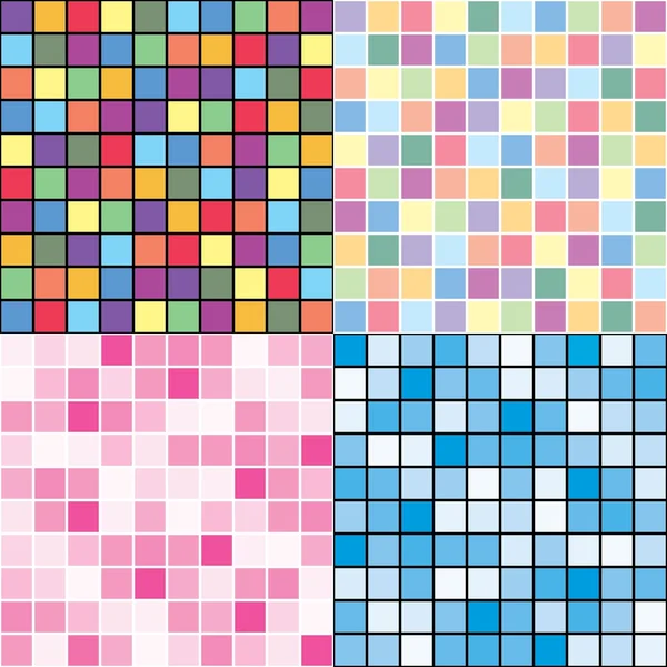 Mosaic style backgrounds — Stock Vector