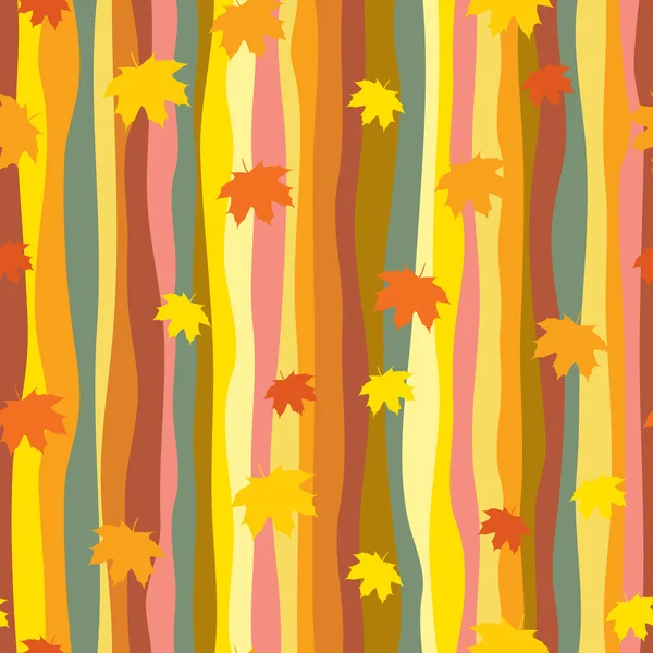 Otoño hojas patrón sin costura — Archivo Imágenes Vectoriales