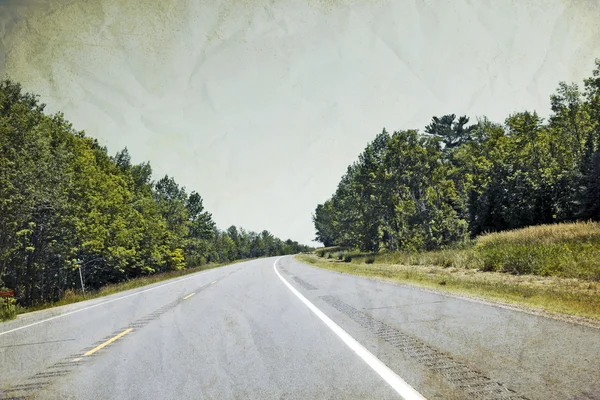 ヴィンテージ映像の設計 - 道路 — ストック写真
