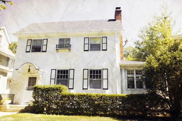Αποτέλεσμα vintage εικόνα - αμερικανικό σπίτι — Φωτογραφία Αρχείου