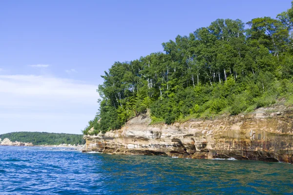 Верхній півострів (pictured скелі) - штат Мічиган, США — стокове фото