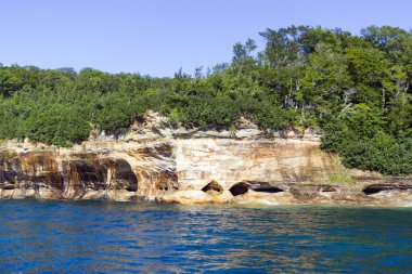 üst Yarımadası (resimde rocks) - michigan, ABD