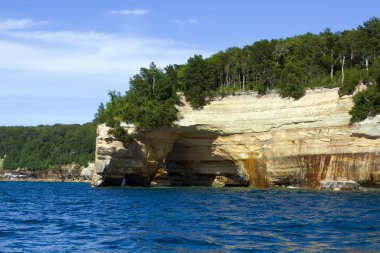 üst Yarımadası (resimde rocks) - michigan, ABD